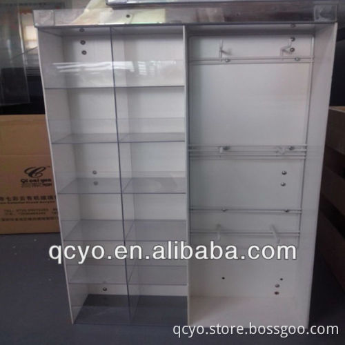6 tiers floor stand big square acrylic toy display case